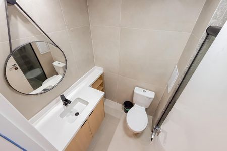 Studio para alugar com 25m², 1 quarto e sem vaga Studio para alugar com 25m², 1 quarto e sem vagaBanheiro