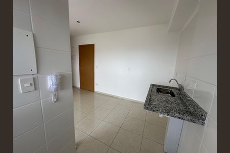 Cozinha de apartamento para alugar com 2 quartos, 46m² em Parque Sao Vicente, São Vicente