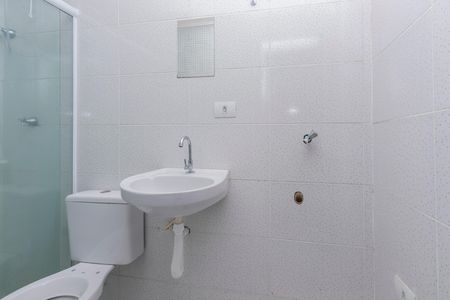 Banheiro de kitnet/studio para alugar com 1 quarto, 23m² em Vila Cruzeiro, São Paulo
