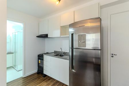 Cozinha de apartamento para alugar com 1 quarto, 26m² em Vila Buarque, São Paulo
