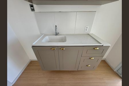 Cozinha de apartamento para alugar com 2 quartos, 33m² em Santo Amaro, São Paulo