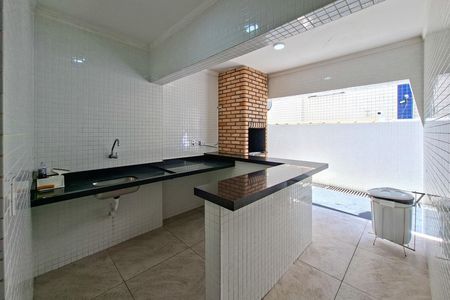 Área comum - Churrasqueira de apartamento para alugar com 2 quartos, 100m² em Vila Caiçara, Praia Grande