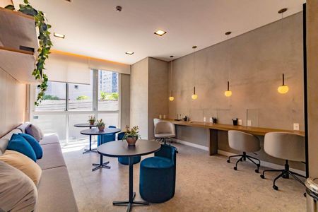 Área comum - Coworking de kitnet/studio para alugar com 1 quarto, 30m² em Vila Guarani (zona Sul), São Paulo