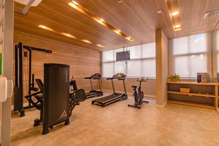 Área comum - Academia de kitnet/studio para alugar com 1 quarto, 30m² em Vila Guarani (zona Sul), São Paulo