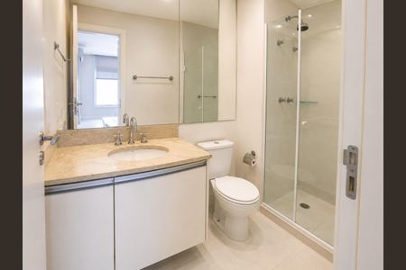 Banheiro 1 de apartamento para alugar com 1 quarto, 47m² em Paquetá, Santos