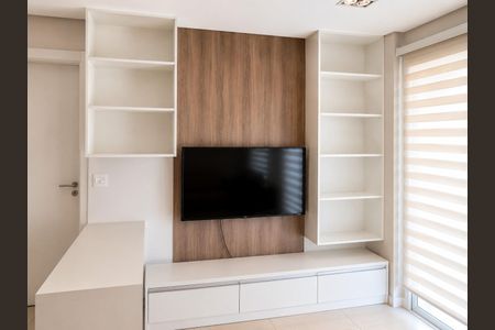 Sala de apartamento para alugar com 1 quarto, 47m² em Paquetá, Santos
