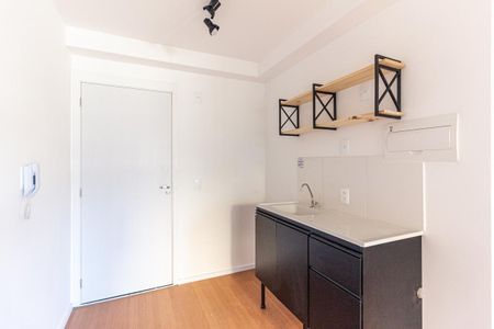 Cozinha de kitnet/studio para alugar com 1 quarto, 27m² em Campos Elíseos, São Paulo