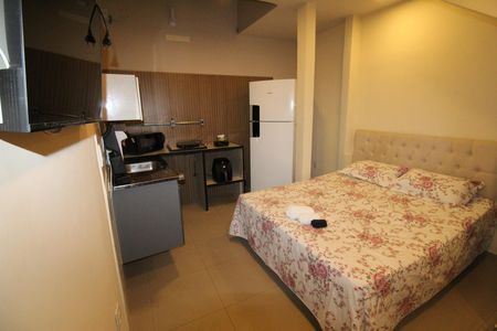 Quarto / Cozinha de kitnet/studio para alugar com 1 quarto, 28m² em Vila Industrial, São José dos Campos