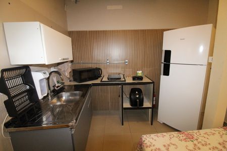 Quarto / Cozinha de kitnet/studio para alugar com 1 quarto, 28m² em Vila Industrial, São José dos Campos