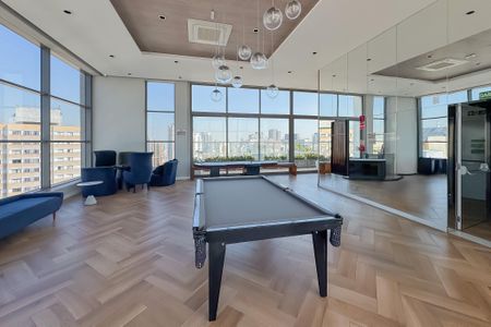 Studio para alugar com 28m², 1 quarto e sem vaga Studio para alugar com 28m², 1 quarto e sem vagaSalão de Jogos