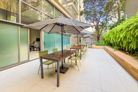 Studio para alugar com 28m², 1 quarto e sem vaga Studio para alugar com 28m², 1 quarto e sem vagaChurrasqueira