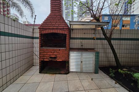 Área comum - Churrasqueira de kitnet/studio para alugar com 1 quarto, 50m² em Guilhermina, Praia Grande