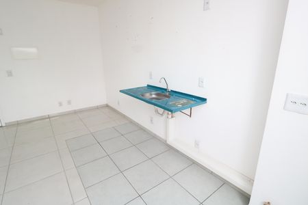 Sala/Cozinha de apartamento para alugar com 1 quarto, 48m² em Ana Maria, Santo André