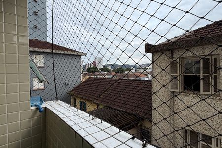 Varanda da Sala de apartamento para alugar com 2 quartos, 60m² em Vila Matias, Santos
