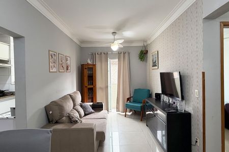 Sala de apartamento para alugar com 2 quartos, 60m² em Vila Matias, Santos