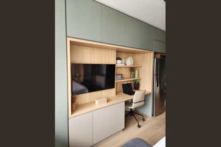 Sala/Quarto de kitnet/studio para alugar com 1 quarto, 28m² em Indianópolis, São Paulo