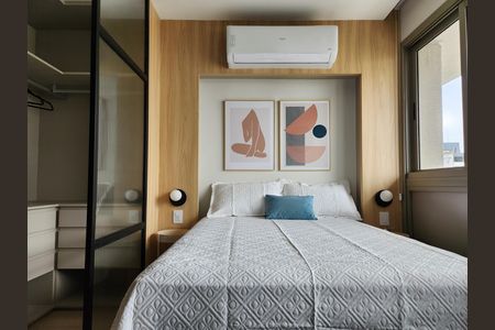 Sala/Quarto de kitnet/studio para alugar com 1 quarto, 28m² em Indianópolis, São Paulo