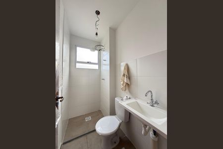 Banheiro Social de apartamento à venda com 2 quartos, 47m² em Praia, Contagem