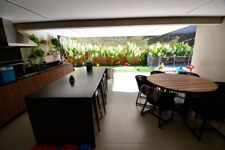 Varanda gourmet de casa de condomínio à venda com 3 quartos, 205m² em Jardim do Sol, Campinas