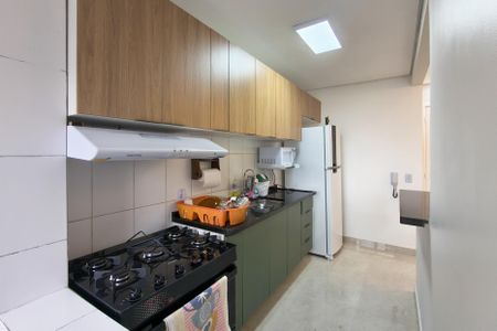 Cozinha de apartamento para alugar com 2 quartos, 54m² em Vila Assuncao, Praia Grande