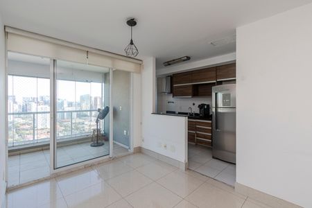 Sala de apartamento para alugar com 1 quarto, 49m² em Brooklin, São Paulo