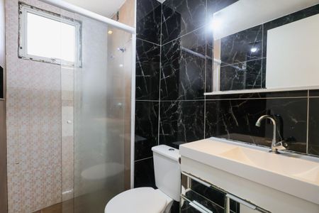 Banheiro Social de apartamento para alugar com 2 quartos, 47m² em Jardim Mitsutani, São Paulo