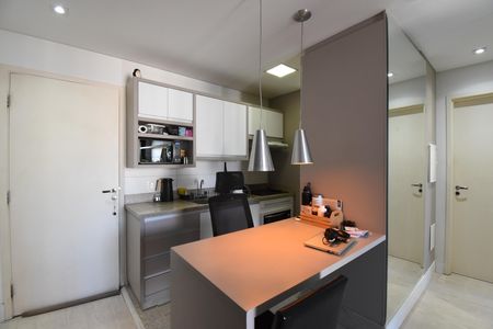 Sala/Cozinha de kitnet/studio à venda com 1 quarto, 45m² em Campina do Siqueira, Curitiba