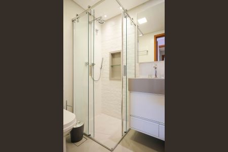 Banheiro da suíte 3 de apartamento à venda com 3 quartos, 142m² em Centro, São Caetano do Sul