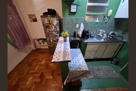Cozinha  de apartamento à venda com 1 quarto, 35m² em Glória, Rio de Janeiro