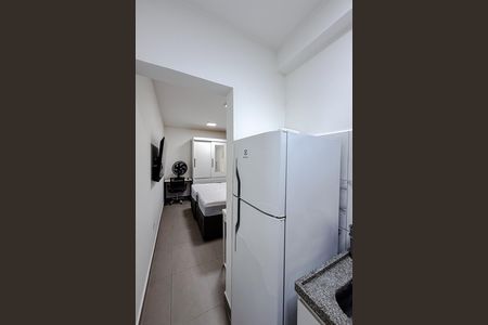 Cozinha de kitnet/studio para alugar com 1 quarto, 22m² em Vila Mariana, São Paulo