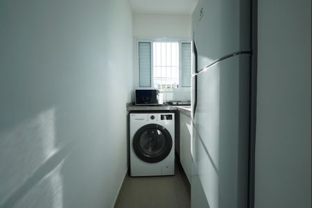 Cozinha de kitnet/studio para alugar com 1 quarto, 22m² em Vila Mariana, São Paulo