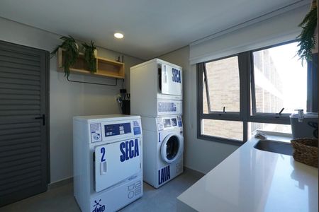 Lavanderia de kitnet/studio para alugar com 1 quarto, 24m² em Chácara Klabin, São Paulo