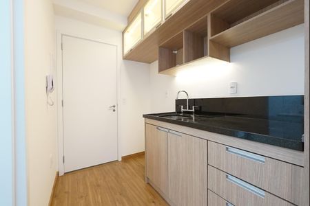 Cozinha de kitnet/studio para alugar com 1 quarto, 24m² em Chácara Klabin, São Paulo