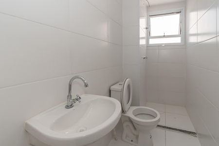 Banheiro Social  de apartamento à venda com 2 quartos, 53m² em Jardim Basilicata, Sumaré