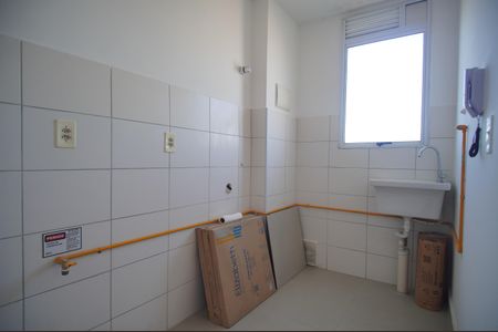 Cozinha de apartamento à venda com 2 quartos, 47m² em São Jorge, Novo Hamburgo