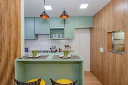 Apartamento à venda com 68m², 2 quartos e 1 vagaCozinha e Área de Serviço