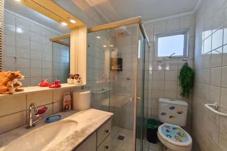 Banheiro Suíte de apartamento à venda com 3 quartos, 90m² em Vila Anhanguera, Campinas