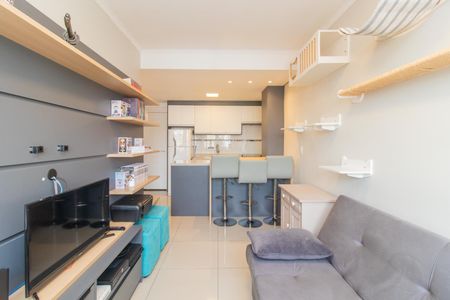 Sala de apartamento para alugar com 1 quarto, 31m² em Petrópolis, Porto Alegre