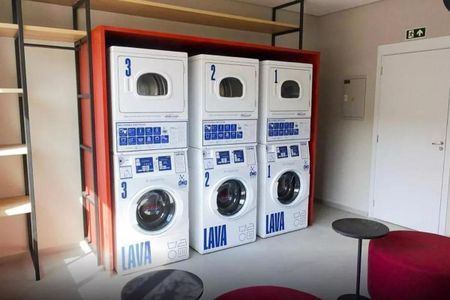 Apartamento para alugar com 38m², 2 quartos e 1 vaga Apartamento para alugar com 38m², 2 quartos e 1 vagaÁrea comum - Lavanderia
