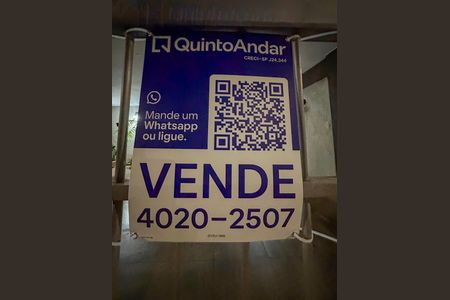 Placa Quinto Andar de casa à venda com 2 quartos, 165m² em Vila Moinho Velho, São Paulo