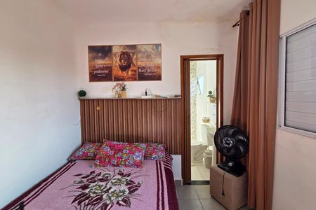 Suíte 1 de casa de condomínio para alugar com 2 quartos, 70m² em Maracanã, Praia Grande