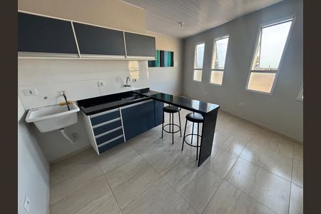 Cozinha de kitnet/studio para alugar com 1 quarto, 20m² em Colônia, Ribeirão Pires