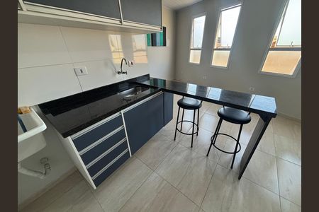 Cozinha de kitnet/studio para alugar com 1 quarto, 20m² em Colônia, Ribeirão Pires