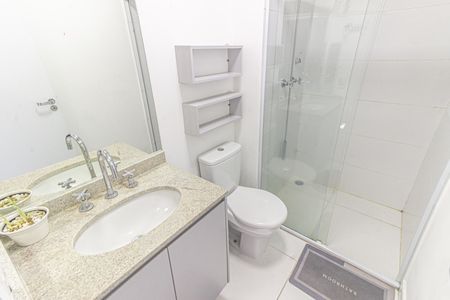 Banheiro de apartamento para alugar com 1 quarto, 21m² em Belenzinho, São Paulo