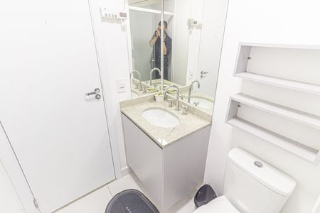 Banheiro de apartamento para alugar com 1 quarto, 21m² em Belenzinho, São Paulo