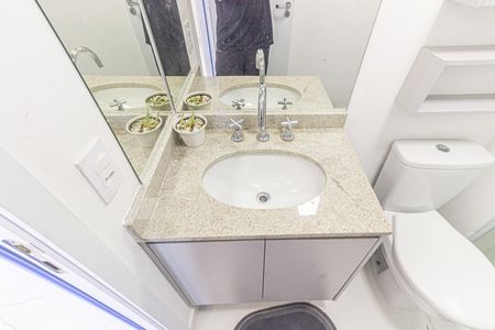 Banheiro de apartamento para alugar com 1 quarto, 21m² em Belenzinho, São Paulo