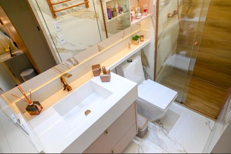 Banheiro de apartamento à venda com 1 quarto, 72m² em Jardim Celeste, São Paulo