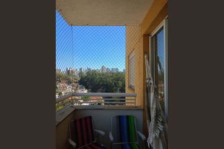 varanda Sala de apartamento à venda com 2 quartos, 57m² em Paraíso do Morumbi, São Paulo