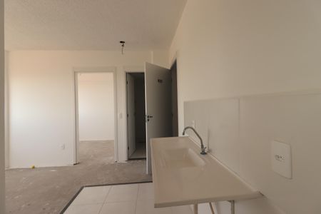 Cozinha de apartamento à venda com 2 quartos, 32m² em Parque Erasmo Assunção, Santo André