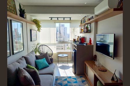 Sala de apartamento à venda com 1 quarto, 50m² em Vila Buarque, São Paulo